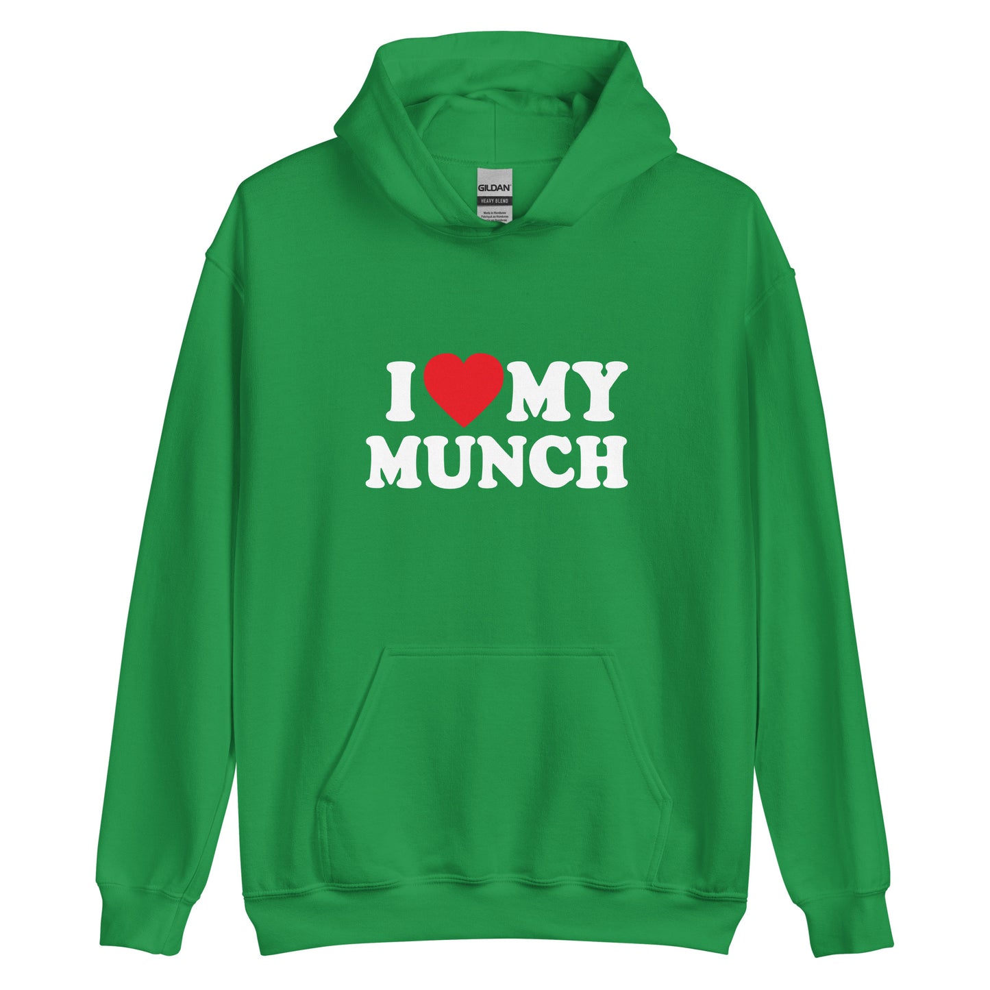 I <3 MY MUNCH hoodie v-day