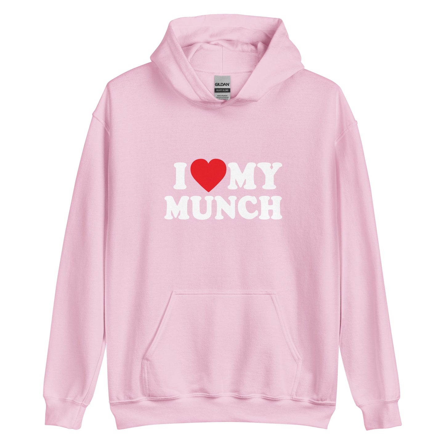 I <3 MY MUNCH hoodie v-day