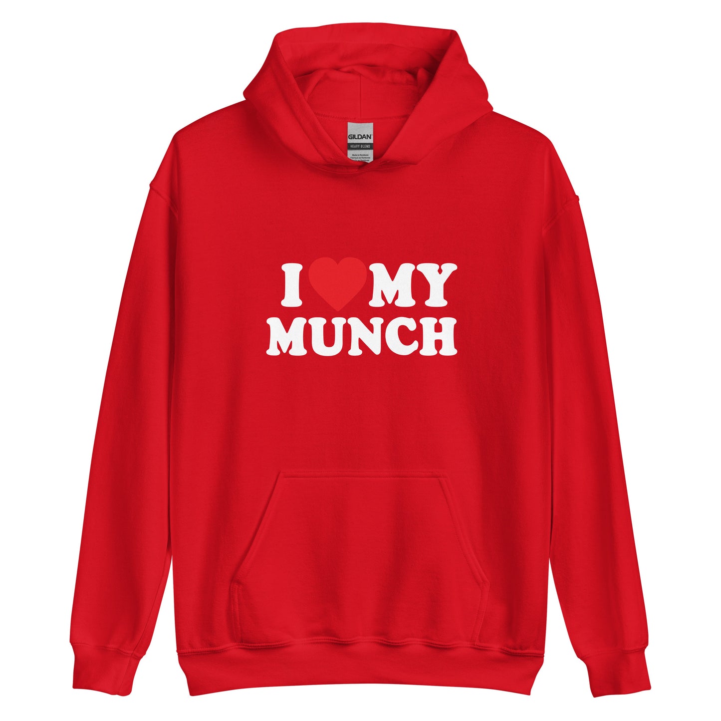 I <3 MY MUNCH hoodie v-day