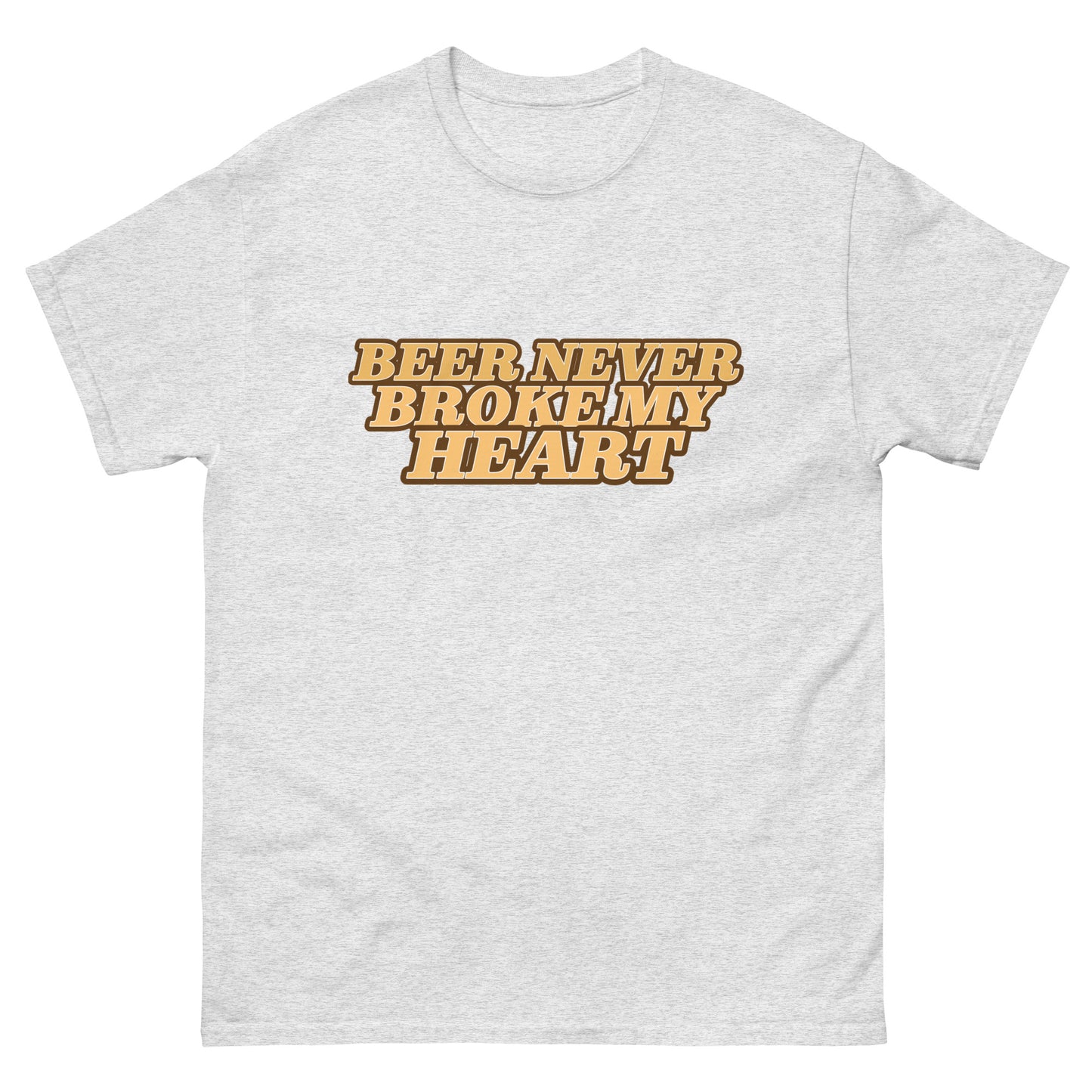 BEER NEVER BROKE MY HEART graphic