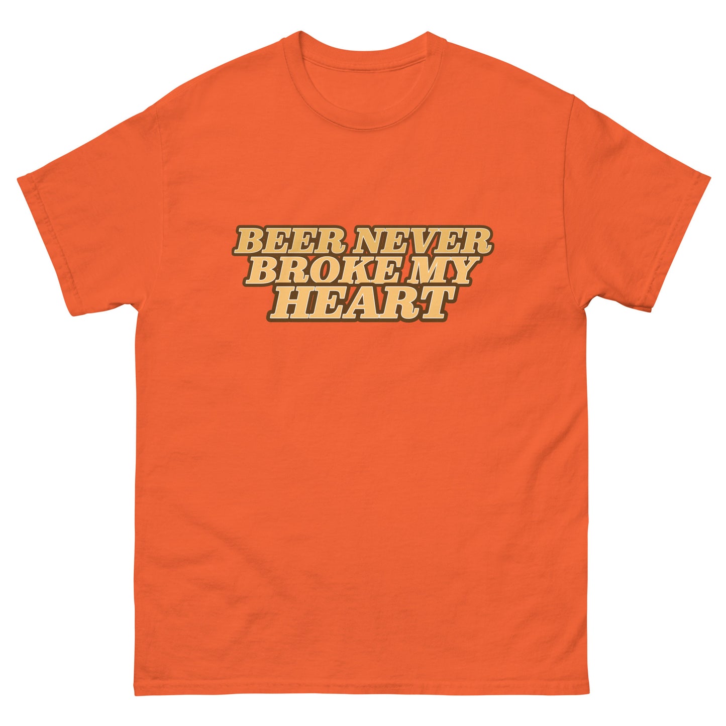 BEER NEVER BROKE MY HEART graphic