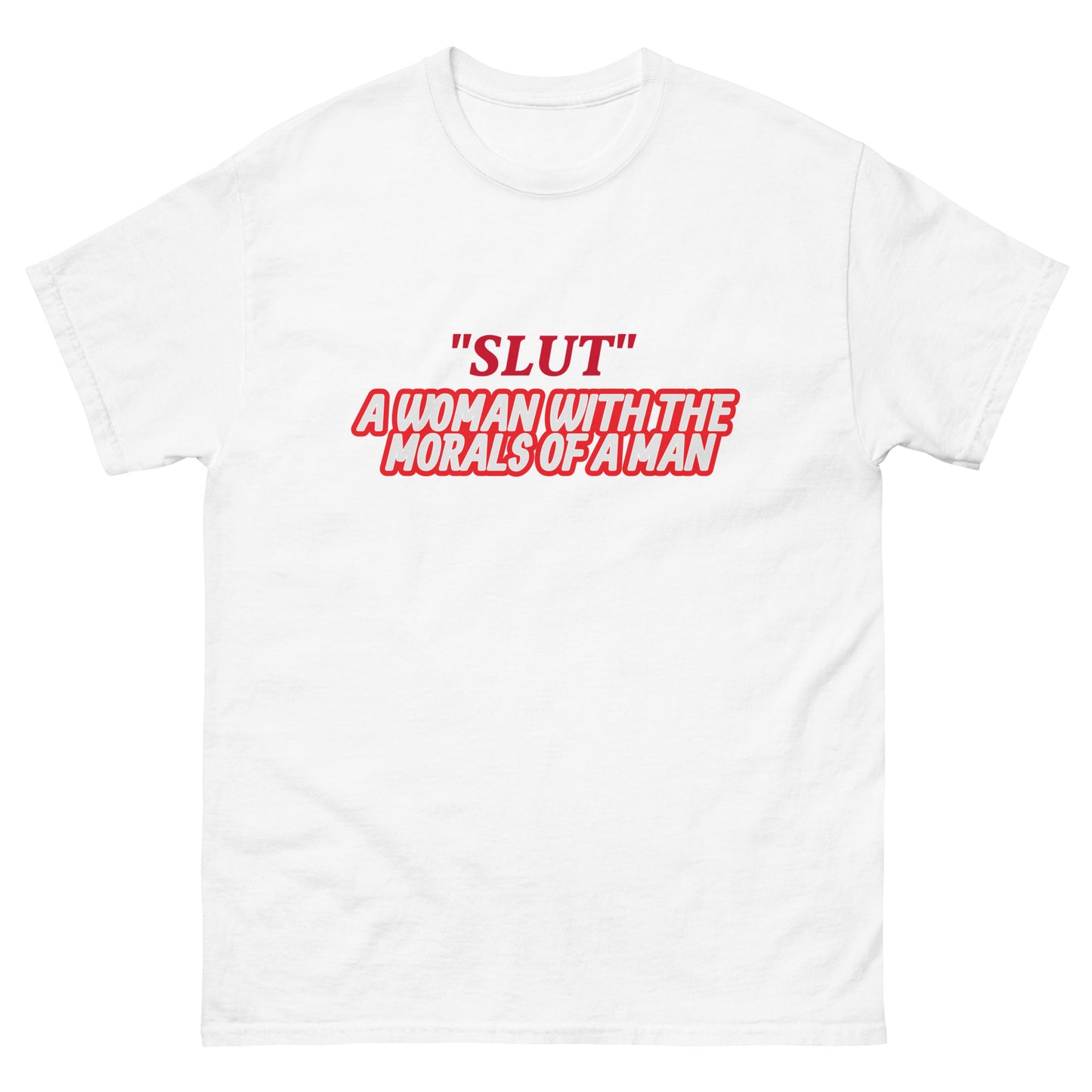 "SLUT" graphic